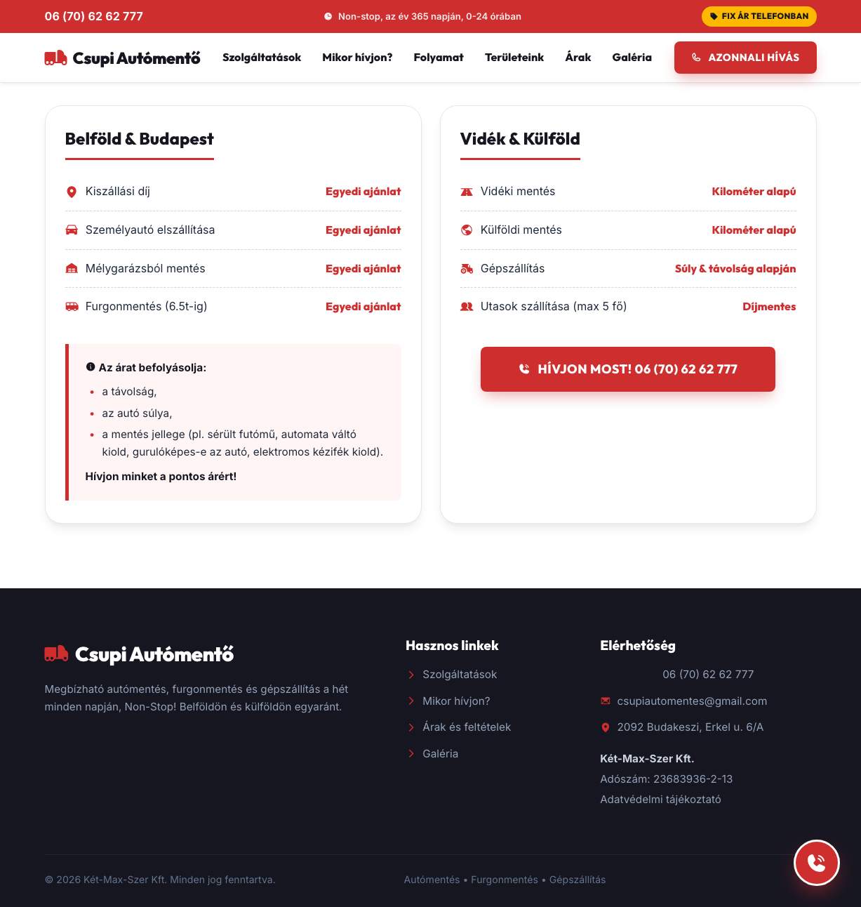 After: desktop footer tagline clear of the floating call button