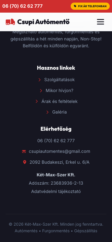 After: phone footer reaches the bottom without a floating button covering text