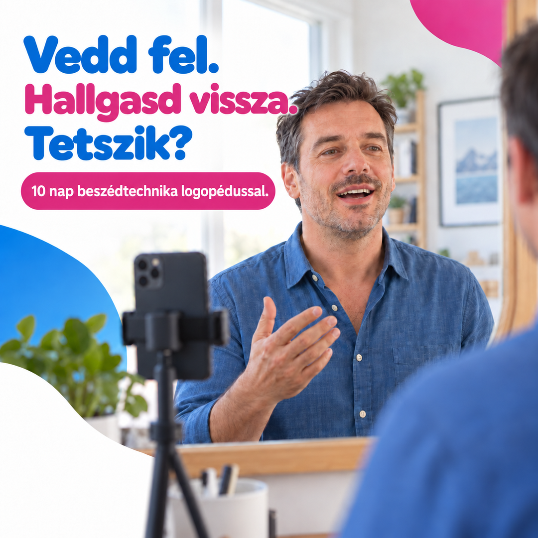 Vedd fel. Hallgasd vissza. Tetszik? 10 nap beszédtechnika logopédussal.