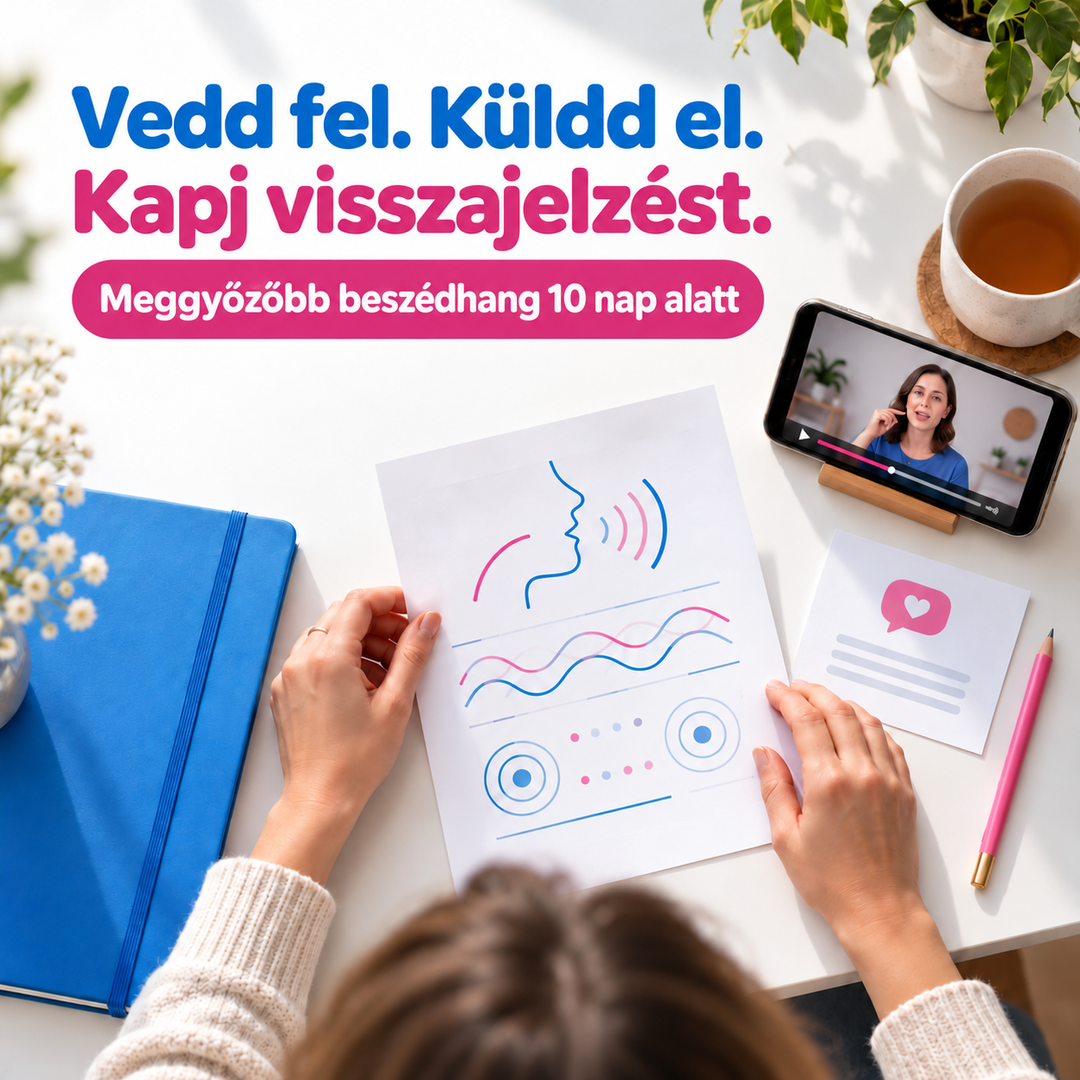 Vedd fel. Küldd el. Kapj visszajelzést. Meggyőzőbb beszédhang 10 nap alatt