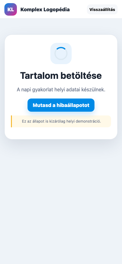 Tartalom · betöltés mobil nézet