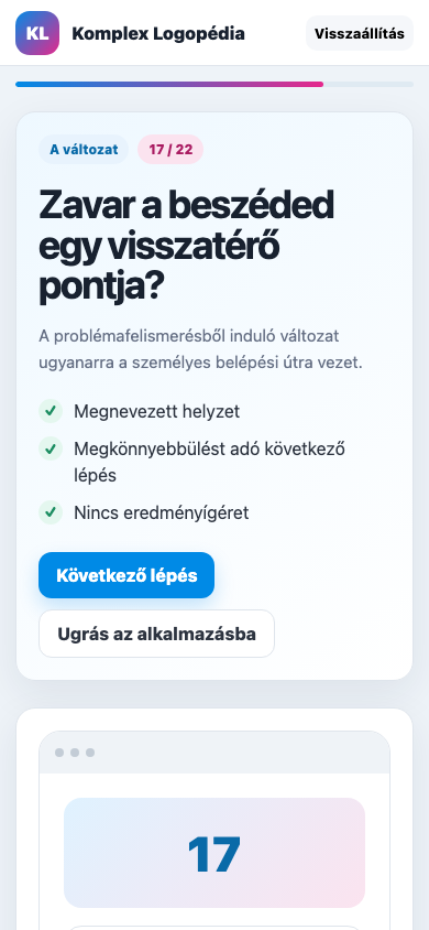 Várólista belépő · A mobil nézet