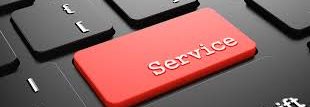 Piros Service gomb billentyűzeten
